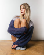 Navy blue & Light blue