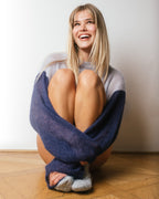 Navy blue & Light blue